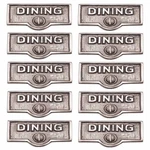 10 Switch Plate Tags Dining Name Signs Labels Chrome Brass Renovator's Supply. Fixed Price $129.99.