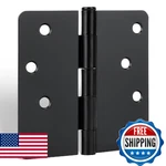 Goldenwarm Black Door Hinges, 1/4" Radius, 6-PACK, Interior/exterior. Fixed Price $40.37.