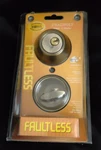 Faultless D181 Antique Brass Metal 1-CYLINDER Deadbolt Nos. Fixed Price $9.00.