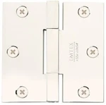 Lot Of 2 Emtek Square Barrel Door Hinges Brass 4" X Polished Nickel. Fixed Price $49.99.