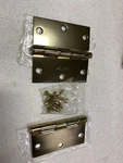 Emtek 9100 French Antique Steel Hinges, Square 1/2"X 1/2", Pair (910137). Fixed Price $101.99.