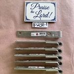 6- National Hardware N131-102 Zinc Plated Steel Hinge Strap 8''. Fixed Price $35.00.