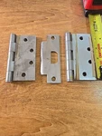 2 Hager Solid Stainless Steel 4" X Hinges Door Gate Cabinet Ball Pin Pen. Fixed Price $19.99.