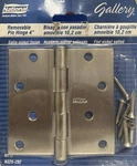 4-INCH National Hardware Steel Hinge W/removable Pin Satin Nickel New V512. Fixed Price $15.99.