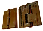 (QTY:4) Ftm Hinges Black Acrylic Plastic 2'' (50MM) RB12 - ''made Usa''. Fixed Price $6.99.