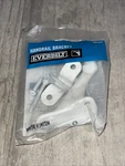 New Everbilt 3 In. White Handrail Bracket Support Mount With Hardware. Fixed Price $9.98.