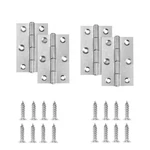 2-3/8" Door Hinge, Zernmiarder 12 Pcs Stainless Steel 60 X 38 1.2MM, Silver. Fixed Price $17.99.