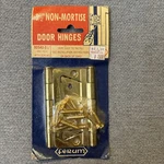 Vintage Ferum 1/2 Non-mortise Door Hinges W/screws Package BD542-3 Nos. Fixed Price $8.99.