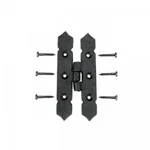 Cabinet Hinge Black Iron Spear Tip 4" With Screws Renovators Supply. Fixed Price $12.99.
