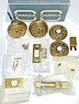 Omnia 260/00.PA1 US3 Brass Ornate Floral Passage Door Knob Set 2-5/8 Nos. Fixed Price $408.88.