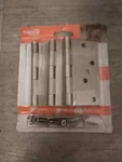 4" Sn Sq Door Hinge, Partno N830-404, By National -pack Of. Fixed Price $17.99.