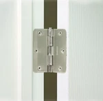 Everbilt Hinge 3.5" 1/4" Radius Satin Nickel Finish Screw Interior Door Repair. Fixed Price $6.99.