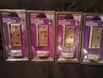 4 Hillman 3" Door Hinges Satin Nickel Finish. Fixed Price $12.00.