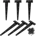 6 Pack 12 Inch T-strap Shed Hinge Heavy Duty Black Door Barn Gates Hi.... Fixed Price $40.86.