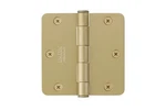 Emtek 910234US4 3-1/2" X 1/4" Round Corner Plain Bearing Hinge Satin Brass 2-PAK. Fixed Price $5.95.