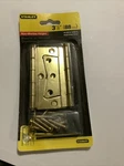 Nos Stanley #46-0816 3.5" Or 88MM Half Surface Hinge, CD815 Bright Brass. Fixed Price $8.95.