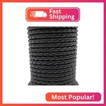 Shapesbyx 5 Yards Braided Bolo Cords Regenerated Leather Strap 4.0MM Diameter Ro. Fixed Price $19.01.
