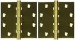 Deltana DSB45B4 4.5 X In. Square Ball Bearings Hinges, Satin Brass - Solid. Fixed Price $93.25.