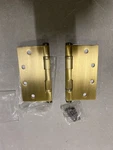 Emtek 9600 Brass 5"X5" Hinges (pair) - Heavy Duty Ball Bearing French Antique. Fixed Price $100.99.