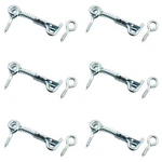 Dghaop 6PCS Stainless Steel Spring Hook And Eye Safety Latch 2-INCH Wire.... Fixed Price $16.99.