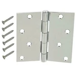 Lot Of 3 - New Everbilt Chrome Door Hinge 4 Inch 279 856. Fixed Price $14.99.