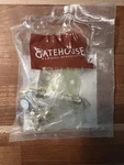 Lot Of 8, Gatehouse, Pb Self Close Flush Hinge, Brass Finish, New, Open Packages. Fixed Price $13.00.