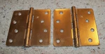 2 Pack Hager Door Hinge Dull Bronze Radius Corner X 4", RC1741, US-10. Fixed Price $6.99.