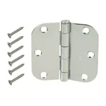 Lot Of Everbilt 279724 Door Hinge Chrome 3-1/2" X 4/8" Radius. Fixed Price $23.00.