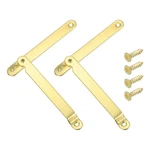 Uxcell 2PCS Folding Support Lid Hinges, Right 6.5"X0.43", Copper. Fixed Price $13.25.