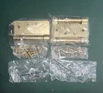 Niop Bommer INDUSTRIES-2 Boxes #4311-4X4 633/US4, Gold Tone Steel, Ea. Fixed Price $55.00.