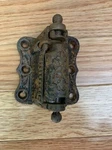 Antique Cast Iron Victorian Sargent & Co Spring Loaded Screen Door Hinge. Fixed Price $24.50.