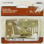 New Gate House Cafe Door Hinge, Brass Finish, #0040625. Fixed Price $14.99.
