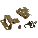 Pair Amerock Burnished Brass Partial Wrap 1/2" Overlay Hinges BPR7550BB. Fixed Price $11.27.