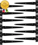 12 Pack 10 Inch Strap Door Hinges Heavy Duty Barn Black. Fixed Price $28.44.