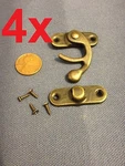 Sets - Latch Hook Hinge Small Mini Antique Wood Box Catch Decorative B14. Fixed Price $11.94.