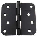 Gliderite 4" Matte Black Door Hinges 5/8" Radius 4058-MB-1. Fixed Price $5.99.