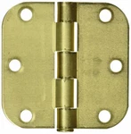 New Lot 9 Pack 3" Brass Door Hinge 5/8" Rounded N830-226 National Mfg Co. Fixed Price $14.99.