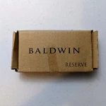 Baldwin X 4" Solid Brass Square Corner Plain Bearing Mortise Hinge Black. Fixed Price $14.25.