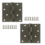 Stanley 821-231 4 Inch Square Corner Door Hinges Antique Nickel Pewter (pack Of. Fixed Price $11.25.