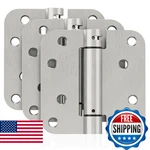 Joyny 3 Pack Self Closing Door Hinges 4 Inch Spring Loaded Garage Front Back. Fixed Price $41.16.