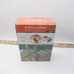 (2-PK) Ozco Post Beam Connector Steel Black 4 56675. Fixed Price $19.77.