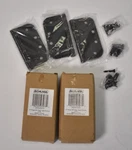 Lot Of 6 Schlage Plain Bearing Corner Mortise Hinges 5/8" Radius 4" X Bronze. Fixed Price $13.50.